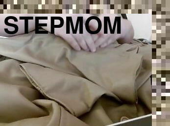 Cum on my StepMom's SOFT Leather Jacket  Leather ASMR