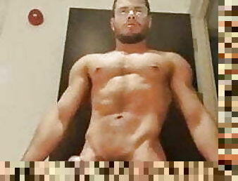 cul, baignade, masturbation, anal, énorme-bite, gay, branlette, massage, douche, musclé