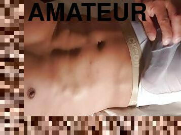 masturbation, amatör, cumshot, gigantisk-kuk, avrunkning, pov, trosor, tight, massiv, ensam