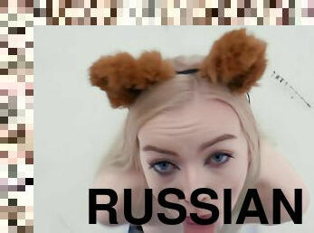 Teenanna - Russian Teen Fox Outside Blowjob Winter Fore