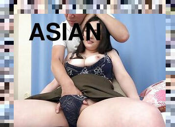 asiatisk, storatuttar, hårig, milf, leksak, japansk, trekant, fetisch, brunett