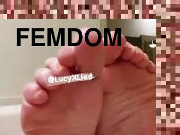 Feet worship jerk off instructions. Custom videos. Femdom.  Findom