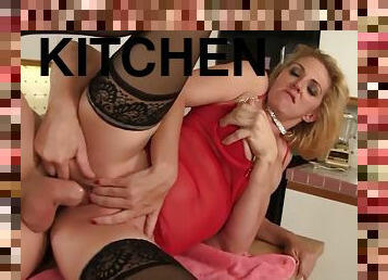 Good Chefs Need A Well Equipped Kitchen And A Horny Blonde Milf To Fuck