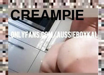Pushing a thick load cum out of my ass “Onlyfans Aussieboykakeb