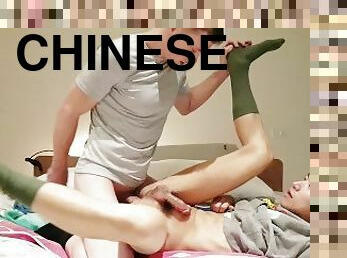 asiatique, étudiante, interracial, gay, couple, collège, chinoise, blanc, minet