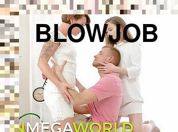 TeenMegaWorld - FirstBGG - Cuties drag a dude into an orgy