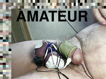 masturbation, amateur, ejaculation-sur-le-corps, jouet, gay, bdsm, ejaculation, américaine, boules, ours