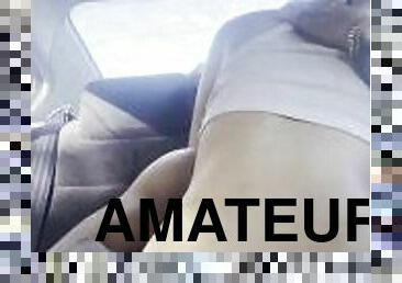 cul, vieux, amateur, ados, latina, butin, voiture, chevauchement, plus-agée, virgin