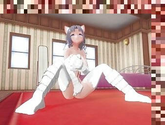 mastürbasyon-masturbation, amcık-pussy, amatör, pornografik-içerikli-anime, 3d, tek-kişilik