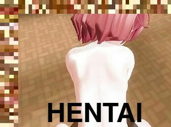 estilo-cão, aluna, amador, pénis-grande, penetração-de-braço, pov, anime, hentai, 3d, pénis