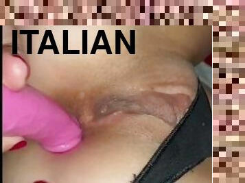 masturbation, orgasme, giclée, amateur, anal, milf, gode, italien