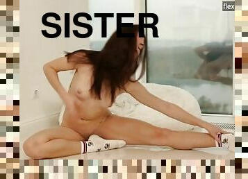 כוס-pussy, ספורט, אחות-sister, תחת-butt, מושלם, קטנה, חדר-כושר, שחרחורת, גמיש, רגליים