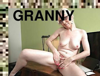 Amoral granny naked solo