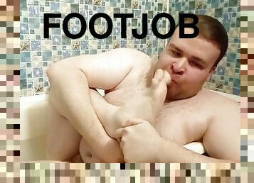 onani, føtter, footjob