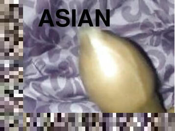 asia, mastubasi, amatir, cumshot-keluarnya-sperma, penis-besar, sentakkan, teransang, seorang-diri, realitas, penis