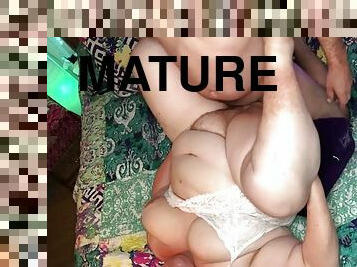 Fucking my mature BBW granny until I cum in her - PART 2 TnD