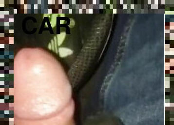 masturbation, ejaculation-sur-le-corps, gay, branlette, voiture, secousses, fétiche, solo