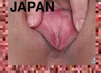 asiático, amateur, japonés, medias, lencería, piernas