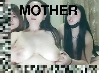 amateur, madurita-caliente, hija, cuarteto, madre, china