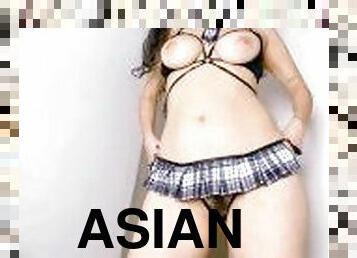 asiatisk, røv, store-patter, behåret, onani, fisse-pussy, skolepige, amatør, latiner, undertøj