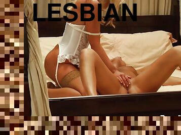Lesbian Madame Sits On Slave's Face And Orgasms Hard