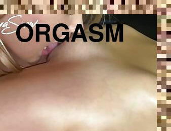 Sweet orgasm. Lesbian pussy licking close-up. KotyaSnow