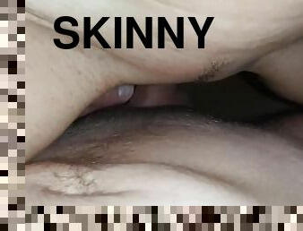 kõhn, amatöör, beibed, suhuvõtmine, jobipauk, milf, kodus-tehtud, paar, pov, sperma