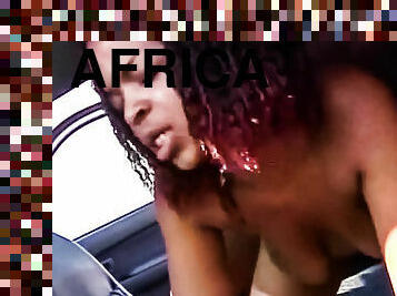 African Amateur Girl Gets BBC pounding in the Back of Car