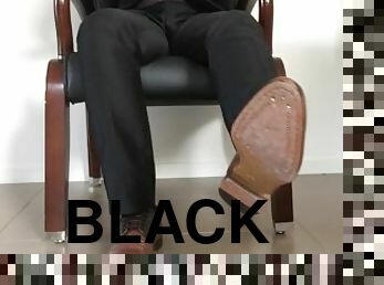 amateur, gay, black, pieds, italien, fétiche, solo, cuir