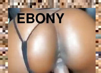 Thick ebony taking backshots