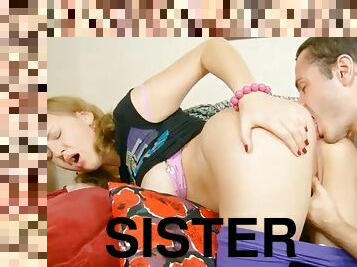 Big tits stepsister 18 seduced to fuck by big dick bro part 1