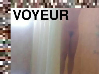 asyalı, banyo-yapma, amatör, kam, casus, sapık-voyeur, duş, gizli