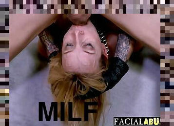 Shower and Facefucking For MILF