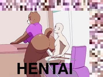 traseiros, hentai, rabo, urso