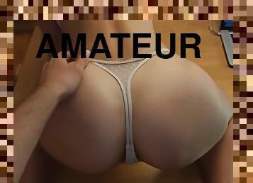 rumpe, amatør, tenåring, pov, cum, europeisk, euro, brunette, skriking