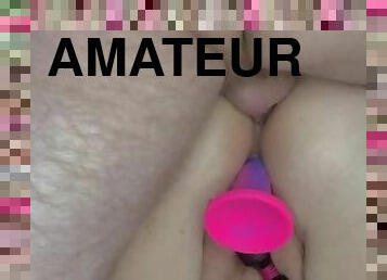 røv, far, fed, amatør, anal, legetøj, store-sorte-skønheder, dobbelt, britisk, dildo