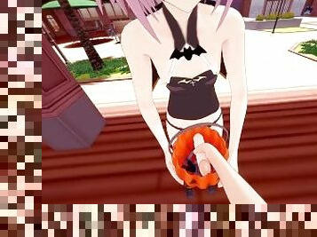 masturbation, anal, fellation, point-de-vue, anime, hentai, 3d, halloween, vampire