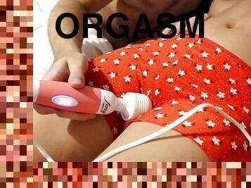 masturbation, orgasm, fitta-pussy, fru, söt, påklätt-sex