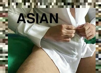 asiatique, papa, ejaculation-sur-le-corps, énorme-bite, célébrité, gay, branlette, solo, pappounet, bite