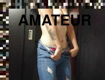 My stepcousin's bitch is recorded taking off her clothes