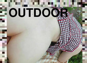 Cutie fucked in outdoor anal