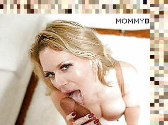 gros-nichons, fellation, énorme-bite, milf, maman, blonde, pute, seins, bite