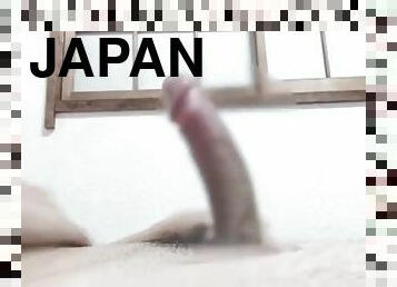 asiático, masturbação, orgasmo, tiro-ao-alvo, pénis-grande, gay, japonesa, gozando, ejaculação, hentai