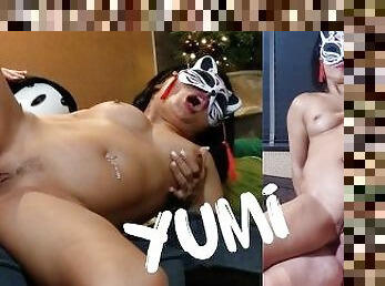 MILF YUMI JUMPED ON A DICK, SHE IS VERY HUNGRY AND WANTS HARD FUCKING