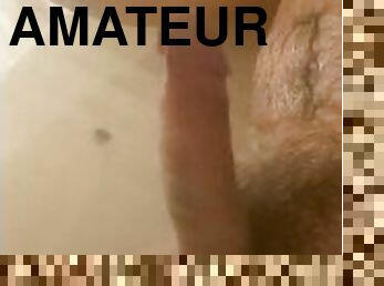 baignade, masturbation, amateur, énorme-bite, fétiche, douche, solo, bite, taquinerie