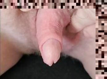 FTM Teases Big Clit While Edging