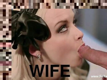 Blonde Wife Giving The Perfect Blowjob
