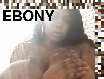 Ebony Goddess in Shower