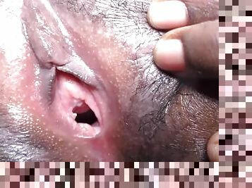 chatte-pussy, amateur, anal, ejaculation-sur-le-corps, ébène, énorme-bite, interracial, maison, ejaculation-interne, black