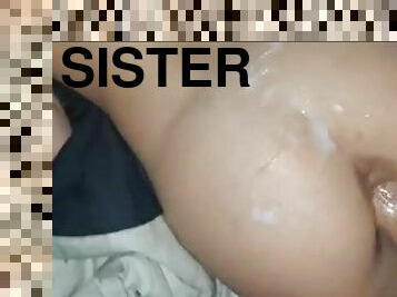 orgasme, vagina-pussy, pelacur-slut, teransang, saudara-perempuan, tertangkap, cambuk